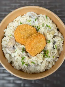 Risotto de champiñón y Nuggets (Tamaño M)